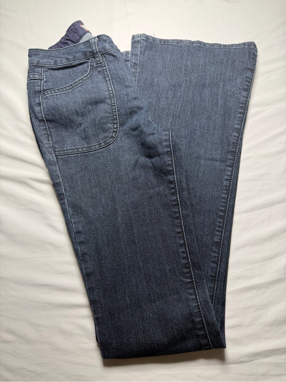 2.1 Denim Women's Dark Blue Wide-Leg Jeans